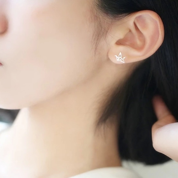 Sterling Silver 925 Stud Earrings - Picture 2 of 3